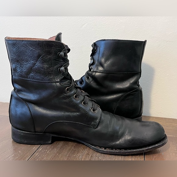 John Varvatos Six O Six 606 Hand Made Leather Lace Up Boots Mens size 10.5 - Picture 5 of 13